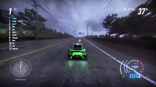 NFS: Heat - J. Storm (Sprint Race) (Porsche 911 GT2 RS 2018) смотреть онлайн