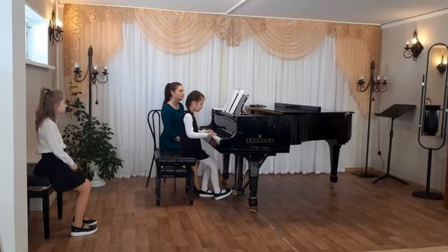 Открытый урок.Тема:"Работа над штрихами и ритмом на начальном этапе обучения. смотреть онлайн