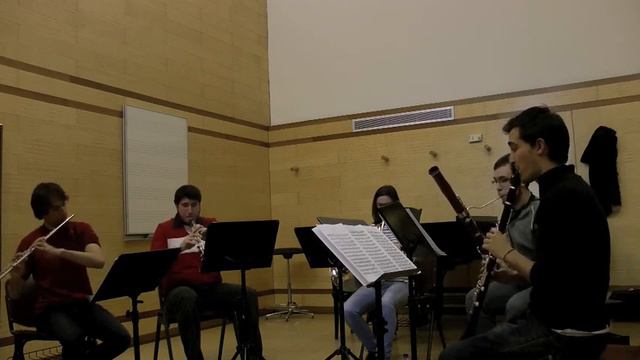 Jean Francaix Wind Quintet Nº1 -1st Movement Lustig Wind Ensemble смотреть онлайн
