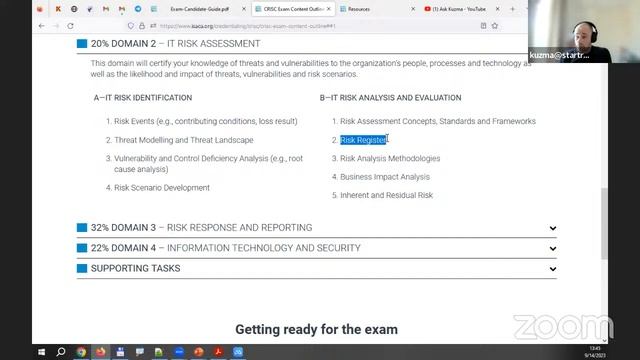 Вебинар «Certified In Risk and Information Systems Control (CRISC): вопросы и ответы» смотреть онлайн
