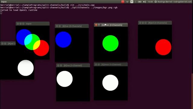 OpenCV: Color-spaces and Splitting Channels смотреть онлайн