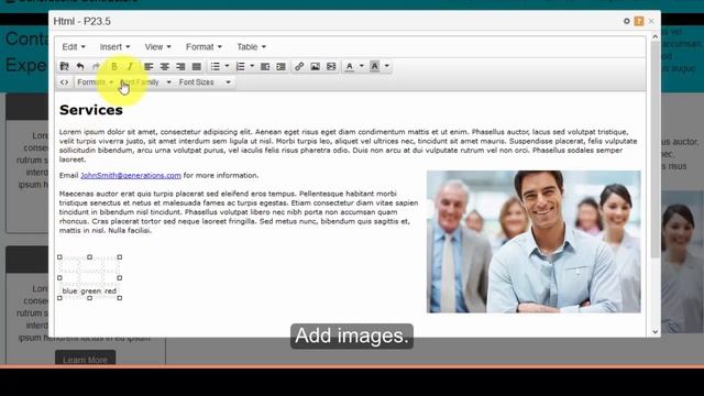 HTML Editor Adding A Table смотреть онлайн