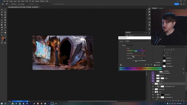 Surreal Photoshop and Blender Art Tutorial, KitBash 3D Cargo смотреть онлайн