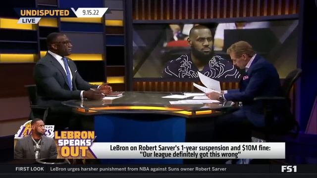 UNDISPUTED: Skip and Shannon react to LeBron James rips NBA’s Robert Sarver punishment смотреть онлайн