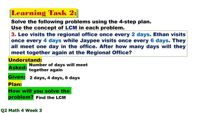 Q2 MATH 4 WEEK 3 || SOLVING REAL-LIFE PROBLEMS INVOLVING GCF AND LCM OF 2 GIVEN NUMBERS смотреть онлайн