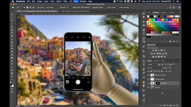 Learn How To Make Photo Composition Tutorial In Photoshop | iPhone 11 Pro Max | Cinque Terre смотреть онлайн