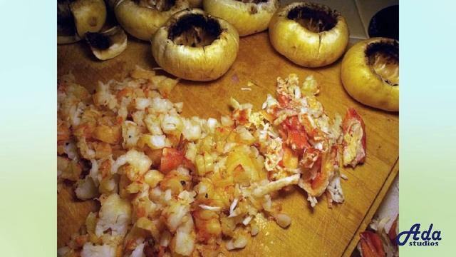 ★НЕВЕРОЯТНО БЫСТРЫЙ И ЛЕГКИЙ РЕЦЕПТ! ★ ФАРШИРОВАННЫЕ ШАМПИНЬОНЫ С КРЕВЕТКАМИ ★