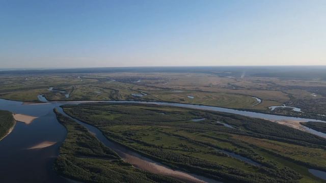 Полет над рекой Лена. Flying over Lena River смотреть онлайн