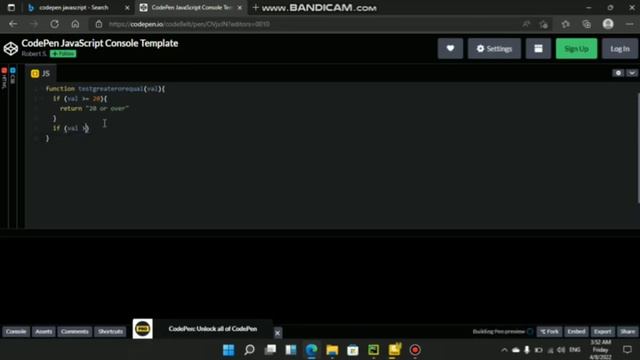 Mavzu: Java Script - 15 - Katta yoki teng operatorlari bilan taqqoslashni amalga oshirish смотреть онлайн