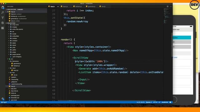 React Native Tutorials Lesson # 18 Scroll view смотреть онлайн