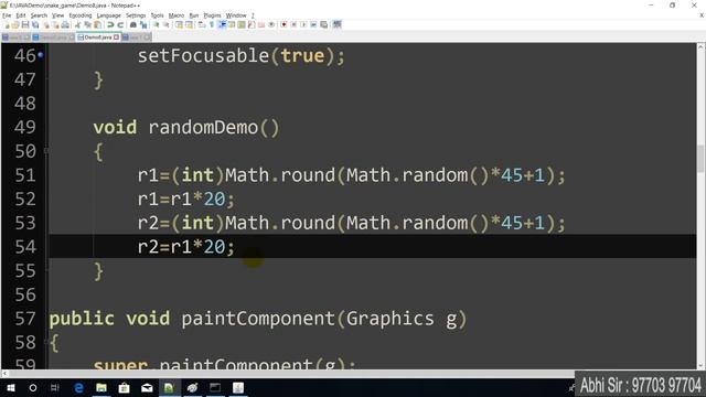 snake game in java in hindi 3 смотреть онлайн