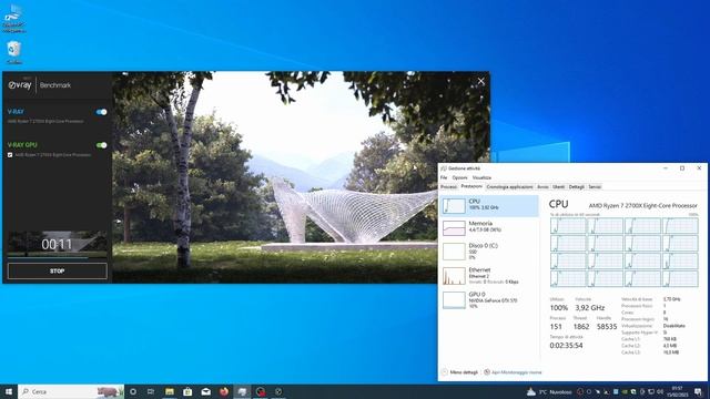 Amd Ryzen 7 2700x build - Msi A320M PRO-E - AMD Ryzen 2700x V-Ray render benchmark - 2700x V-ray смотреть онлайн