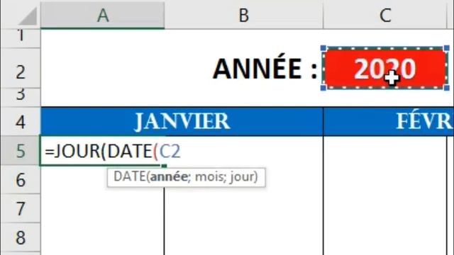 EXCEL - CRÉER UN CALENDRIER ANNUEL AUTOMATIQUE ? (+ Fichier à télécharger) смотреть онлайн