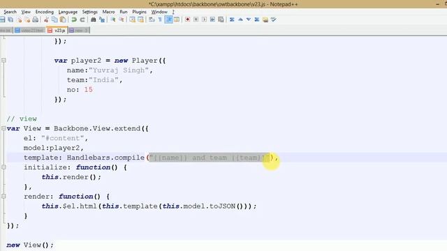 Learn backbone.js tutorial from scratch for beginners(Part 23) Handlebars templates in backbone.js смотреть онлайн