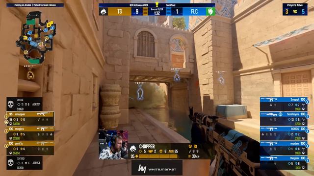 Spirit Vs. Falcons - Map 1 [Anubis] - IEM Katowice 2024 - Semi-final