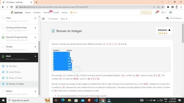 13. Roman to Integer Java LeetCode Hindi смотреть онлайн