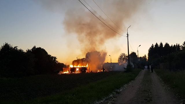 Пожар ул. Тригорская смотреть онлайн