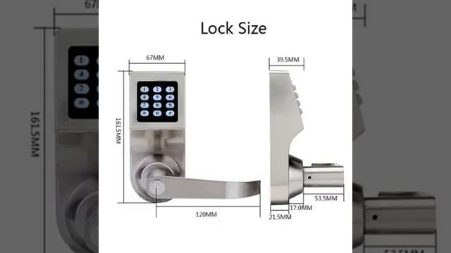 LACHCO Hide Key Digital Keypad Door Lock Remote Control+Password+Card+Key Spring Bolt Smart Electro смотреть онлайн