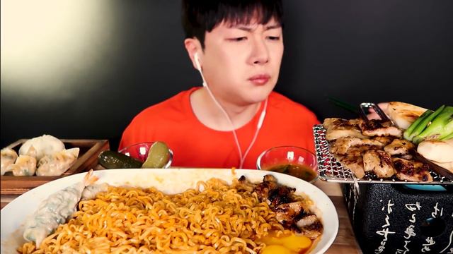 SUB)오동통한 막창에 불닭볶음면 먹방 🔥 FIRE CHICKEN NOODLES MUKBANG