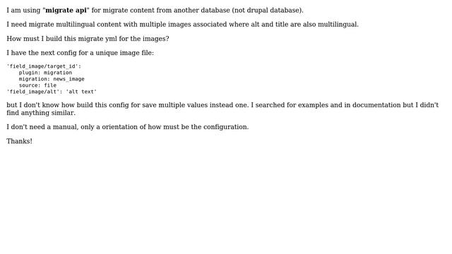 Drupal: Migrate API - Multiple multi language images in nodes смотреть онлайн