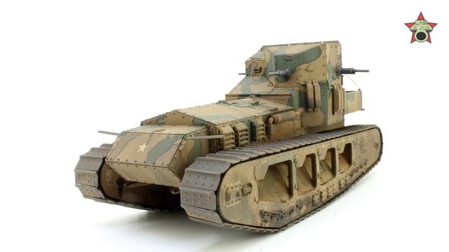 После сборки - Мк.А "Уиппет" от Takom в 1/35. Built Model Mk.A Whippet Takom 1:35 смотреть онлайн