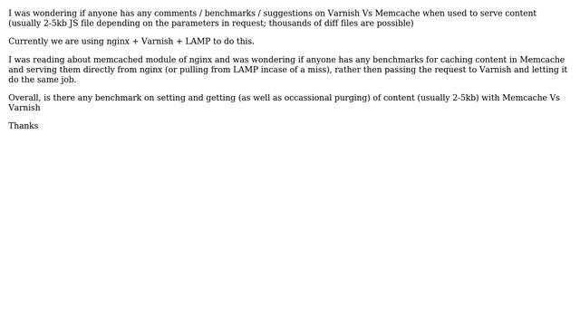 nginx with Memcache Vs Varnish смотреть онлайн