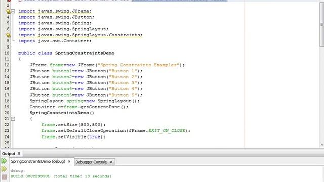 Java Programming Tutorial -SpringLayout.Constraints-8- public void setWidth(Spring width) смотреть онлайн
