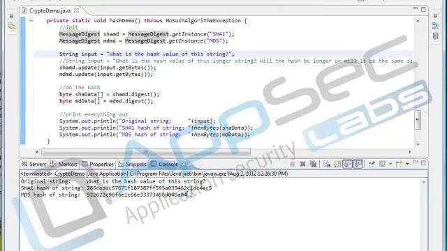 Java Secure Coding: Data Confidentiality and Integrity 12 3 Hashing смотреть онлайн