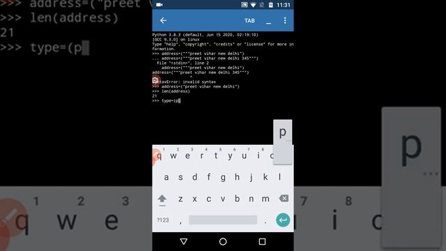 Size of String (python programming) смотреть онлайн