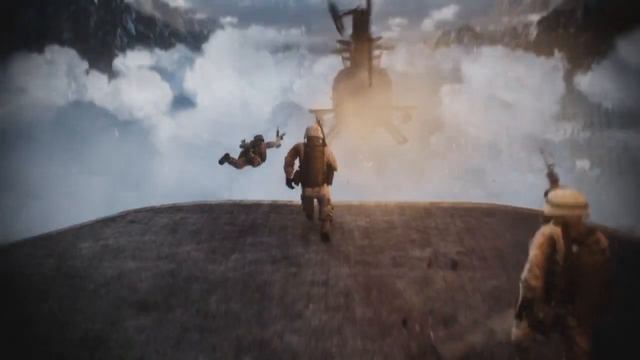 DAMAVAND PEAK - BASE JUMP. slow motion BF3 battlefield 3 cut clip смотреть онлайн