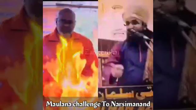 Maulana Shab challenge to 😡⚔️Narsimanand jahil ko смотреть онлайн