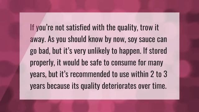 What happens if you don't refrigerate soy sauce after opening? смотреть онлайн