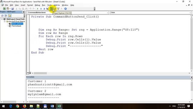 How to Send List of Emails using Gmail via Excel VBA смотреть онлайн