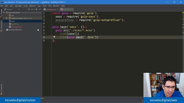 ¿Cómo compilar Sass con Gulp? смотреть онлайн