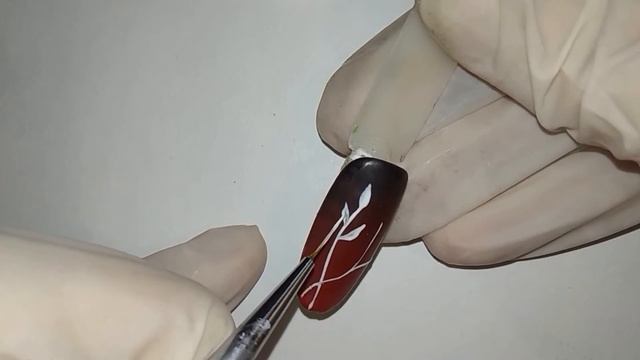 Веточка на ногтях Дизайн для начинающих Экспресс дизайн Омбре на ногтях Матовый маникюр смотреть онлайн