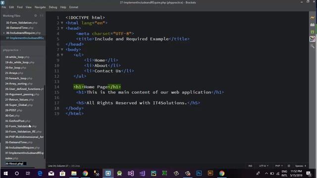 PHP Tutorial in Urdu | Hindi | Include and Require in PHP | Difference between include and require смотреть онлайн