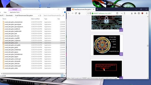Avast Ransomware Decryption Tools