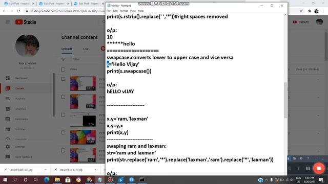 PYTHON:String METHODS/left justify(),right justify(),center(),replace()/VL INFOTECH смотреть онлайн