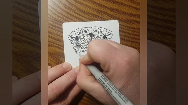 Зентангл / танглы Рисуем пошагово тангл: Ulula