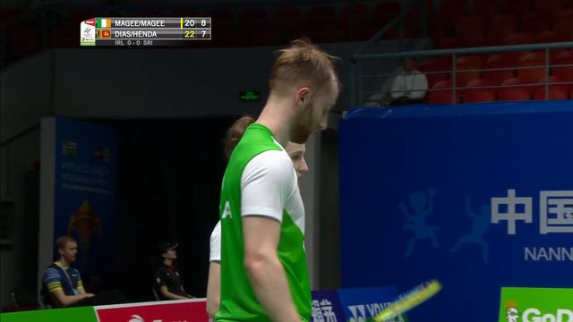 G3 | XD | S. MAGEE/C. MAGEE (IRL) vs. DIAS/HENDAHEWA (SRI) | BWF 2019 смотреть онлайн