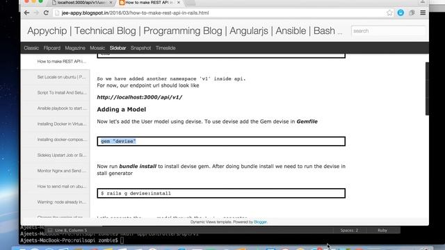 How to make ReST API in rails | Part-1 | Making Ruby On Rails 5 API From Scratch Tutorial смотреть онлайн