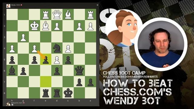 How to Beat Chess.com's Wendy Bot (1500 rated) смотреть онлайн