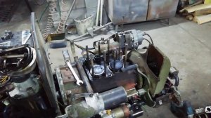 Ремонт минитрактора амжк-8  перевод двигателя на АИ92.  Усиление коробки