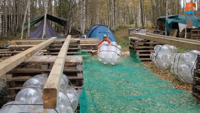 Строительство катамарана из ПЭТ кег - Формирование баллона 1 / Making a vessel 1 смотреть онлайн