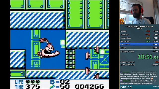 Tiny Toon Adventures 2: Montana's Movie Madness (GB) - Any% - 20:50 смотреть онлайн