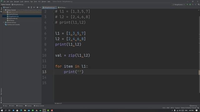 Python tutorial - ZIP and Iterators смотреть онлайн