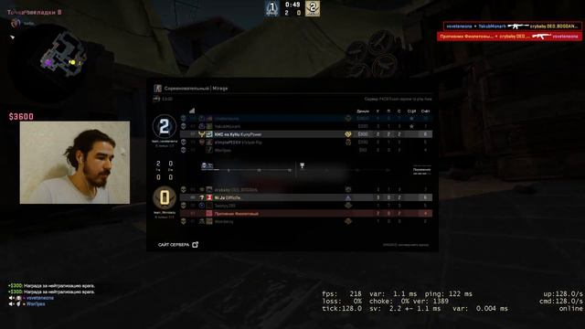 Катка длиною в жизнь/120 пинг/ #CSGO #FACEIT #КСГО #лучшее смотреть онлайн