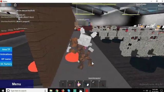 Making Mangle and Puppet from FNAF VR in ROBLOX Animatronic World! смотреть онлайн