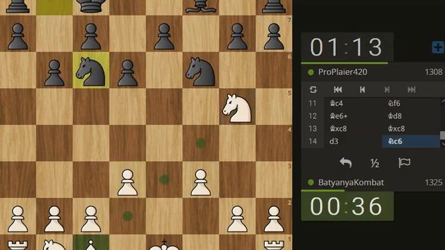 Ставлю простой, но шикарный мат (Быстрые шахматы 2+1)