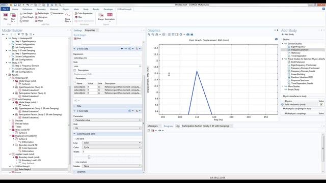 Вибрационный анализ в COMSOL Multiphysics